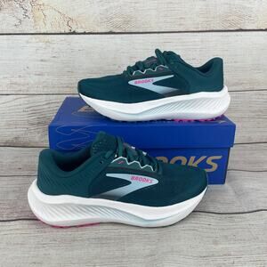 Brooks Anthem 8 Womens Sz 6.5M Running Shoes Atlantic Deep Skyway Pink Blue